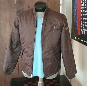Mens Volcom Nylon Insulated Bomber Style Jacket M